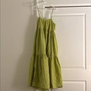 Everlane Green Sleeveless Maxi Dress